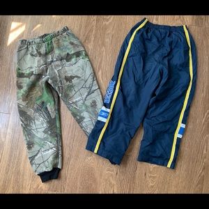 Boys sweat pants. 2 pairs. Real tree/Reebok.
